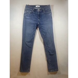 Ann Taylor Loft Womens Skinny Jeans Size 2 26 Dark‎ Wash Blue Denim